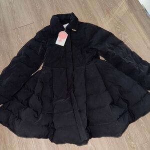 Selkie Black Puffer Jacket